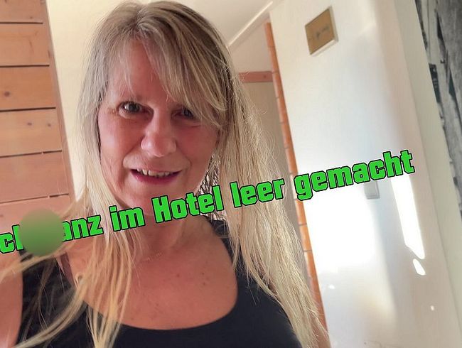 schw**z im Hotel leer gemacht